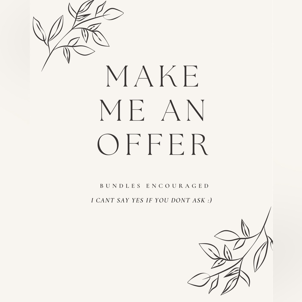 Make me an offer!